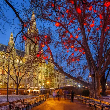 Winter is a popular time to visit Vienna with the city center going all out for Christmas. Getty Images