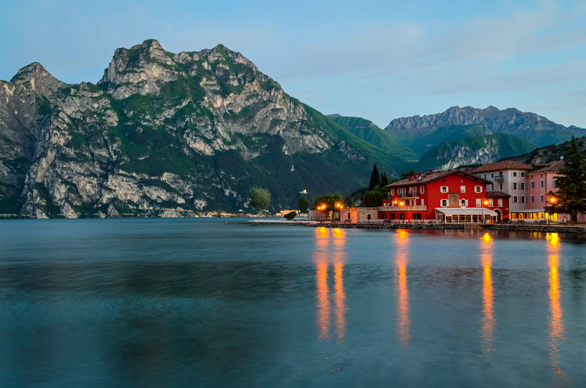 Lake Garda, Town of Torbole (Trentino, Italy) at early morning