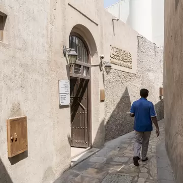 A man walks down the narrow alley in front of the Museum of the Poet Al Oqaili in Deira, Dubai, UAE
959989744
historic, traditional, poet al oqaili