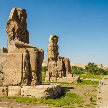 Colossi of Memnon, Valley of Kings, Luxor, Egypt, 2012 year