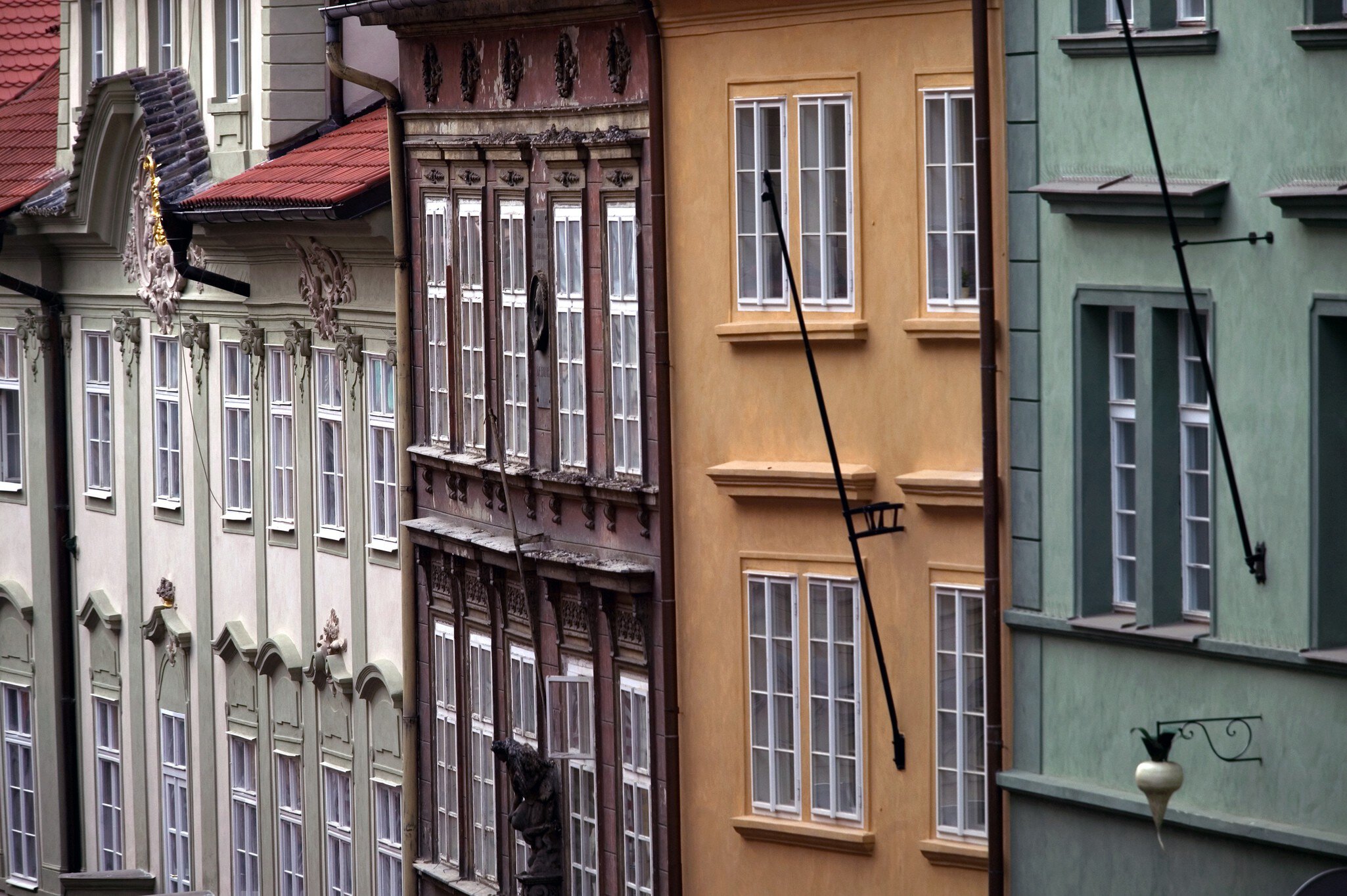 Baroque houses, Nerudova Street, Mala Strana.