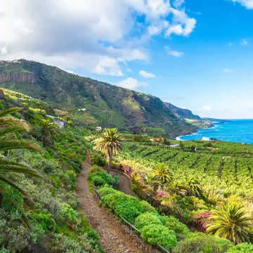 Landscape with North Tenerife coast on Canary island, Spain