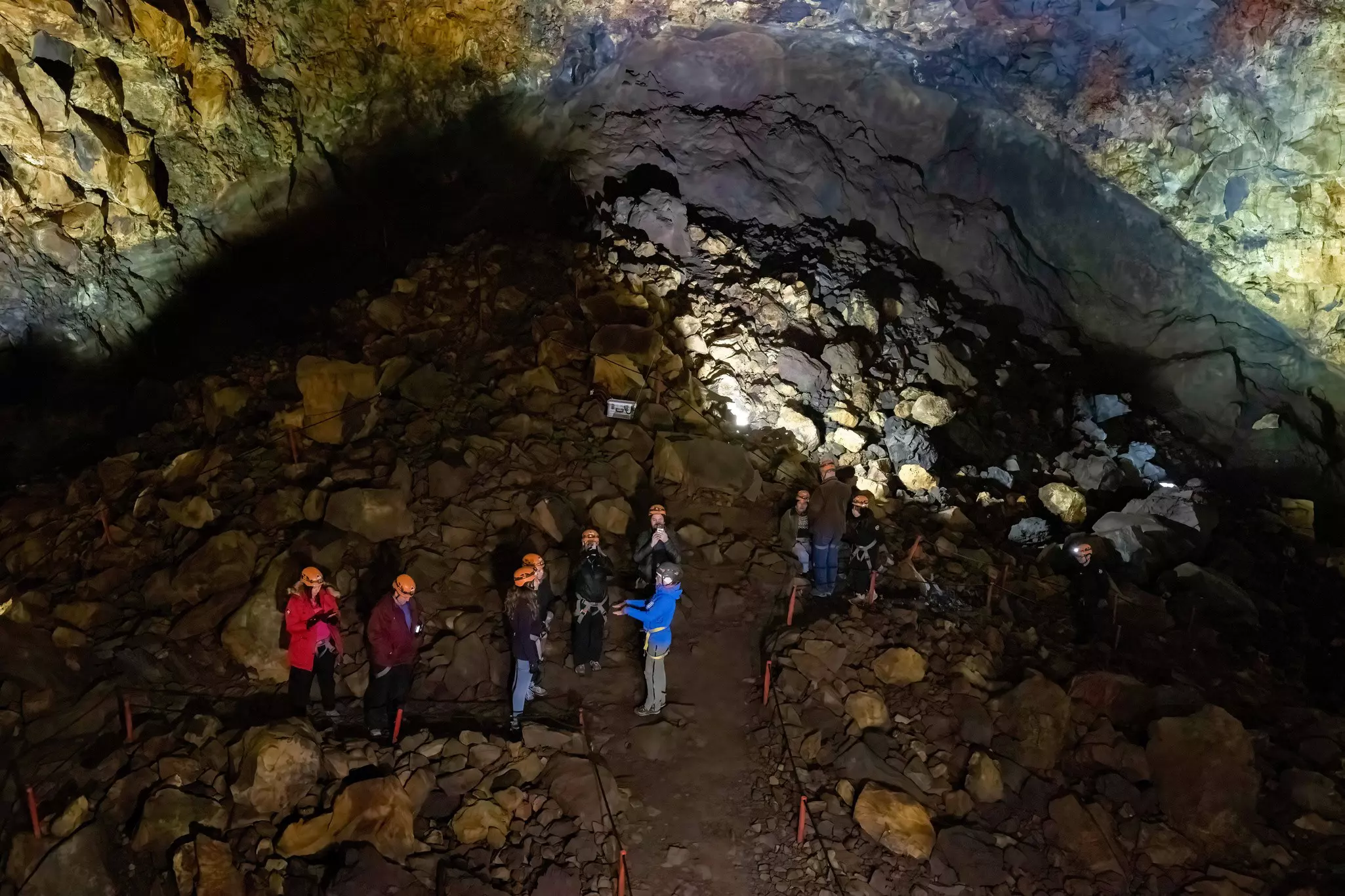 A visit to the dormant Þríhnúkagígur crater give you a sense of Iceland’s volcanic activity – without the lava © Jorge Castellanos / SOPA Images / LightRocket via Getty Images