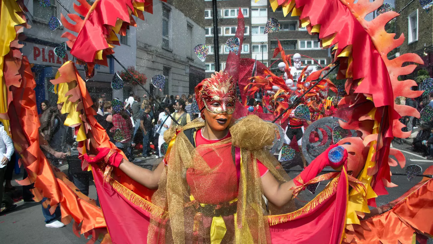 Performer takes part in the Notting Hill Carnival © jbor/Shutterstock