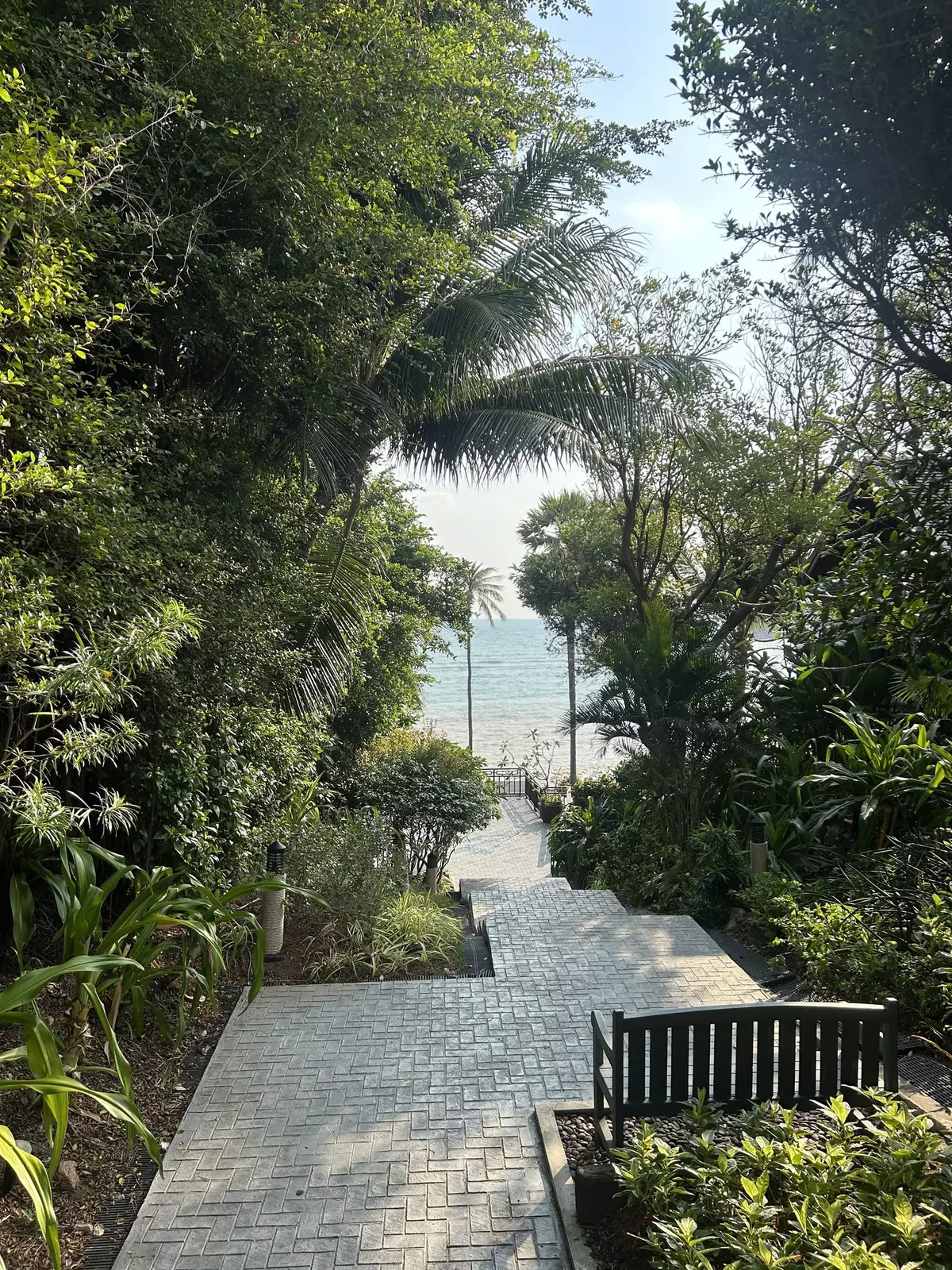 Path to the beach at Anantara Lawana Koh Samui