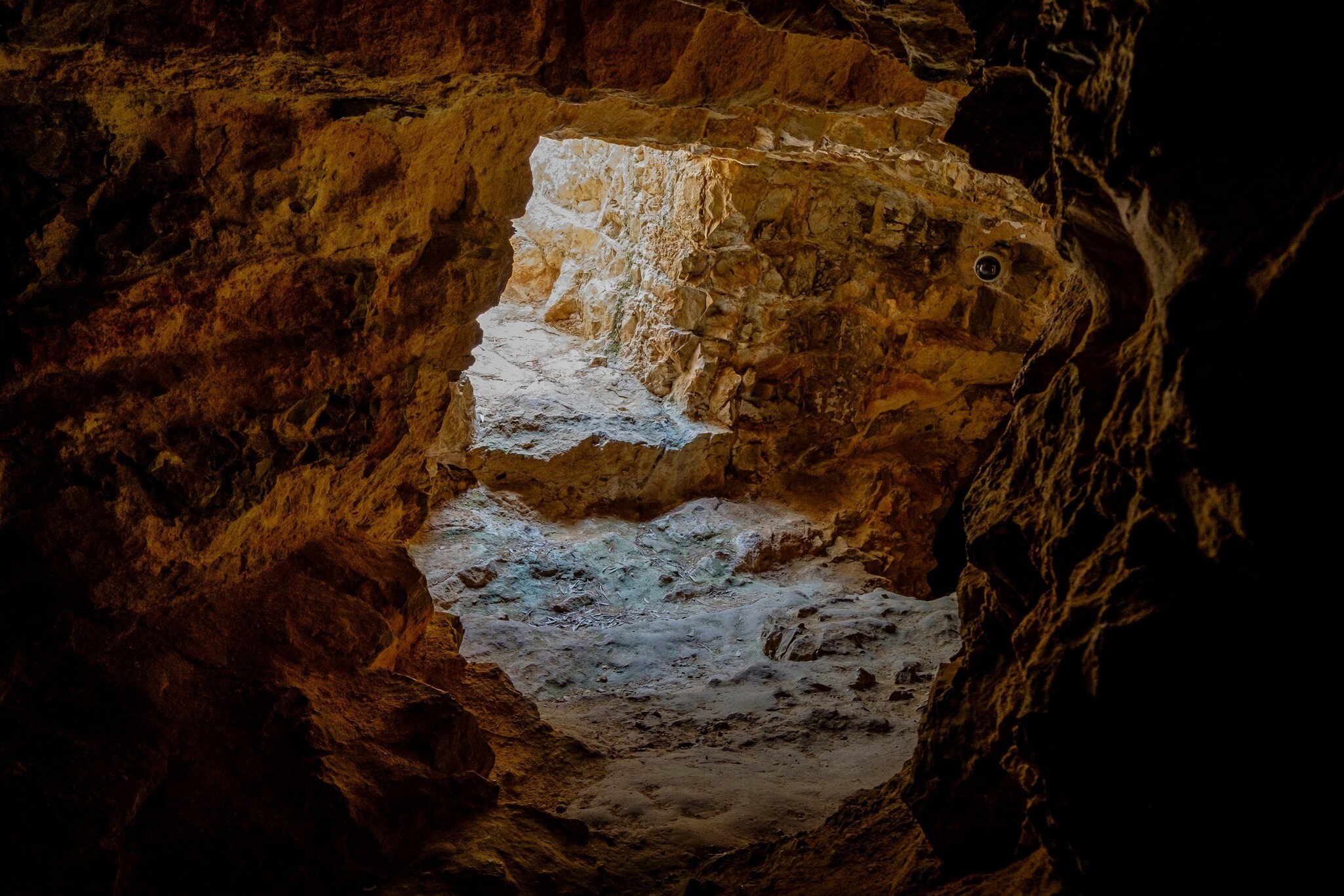 View of the Necròpolis del Puig des Molins in Ibiza, Spain.
