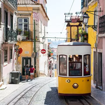 Bica funicular in Lisbon. Kerry Murray for Lonely Planet