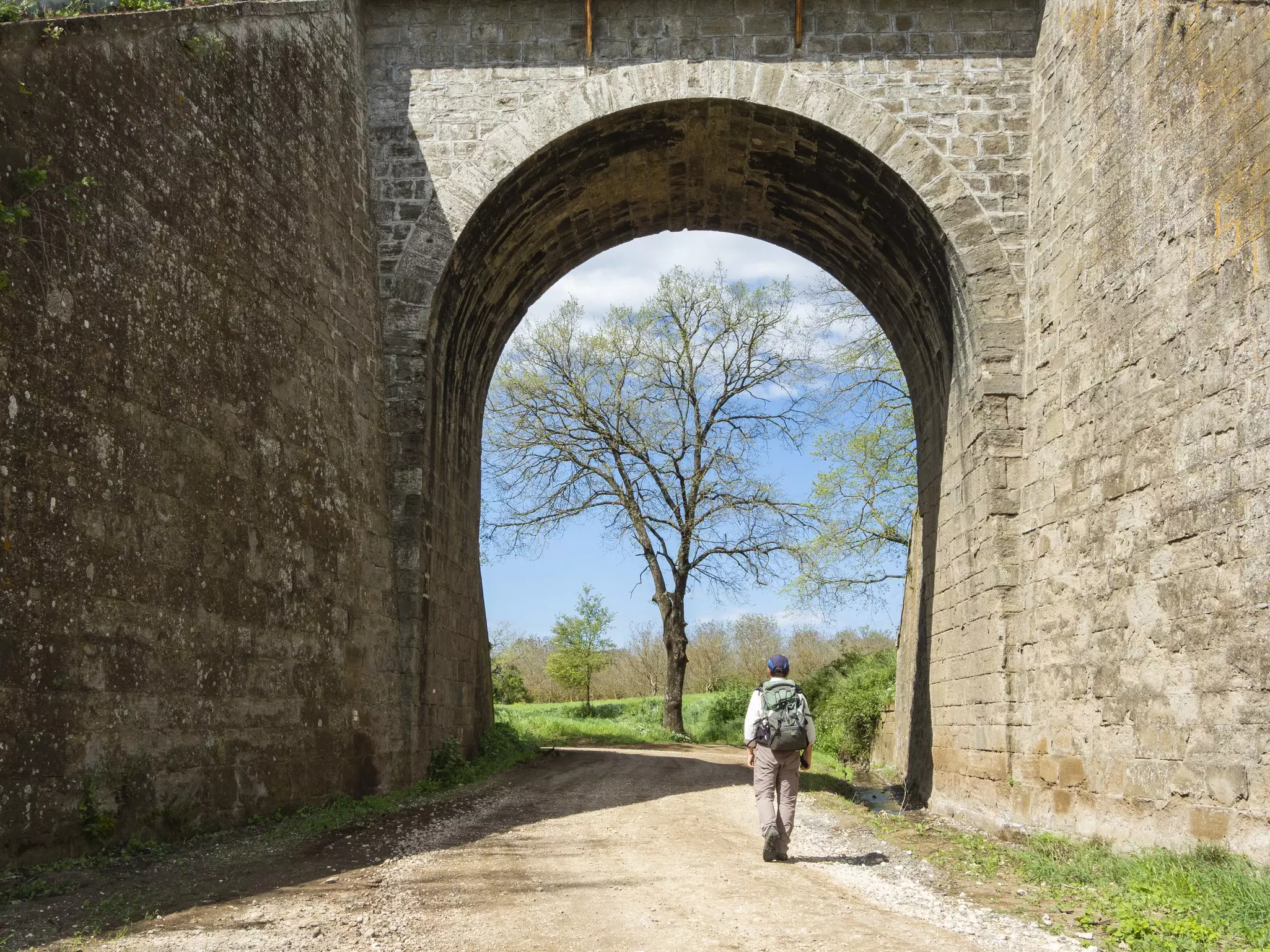 Section of the Via Francigena (pilgrimage route) near Vetralla