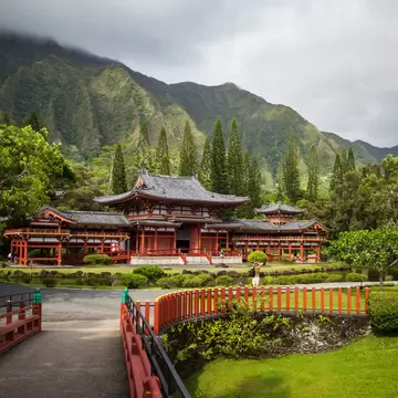 Byodo-in temple, Kaneohe, Hawaii, USA