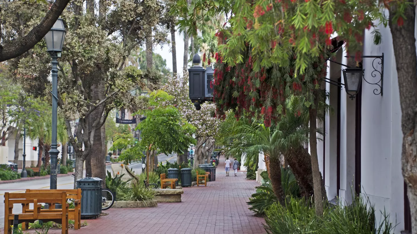 Architecture of downtown Santa Barbara