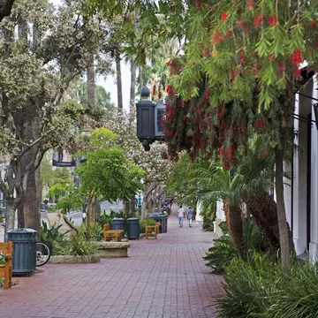 Architecture of downtown Santa Barbara