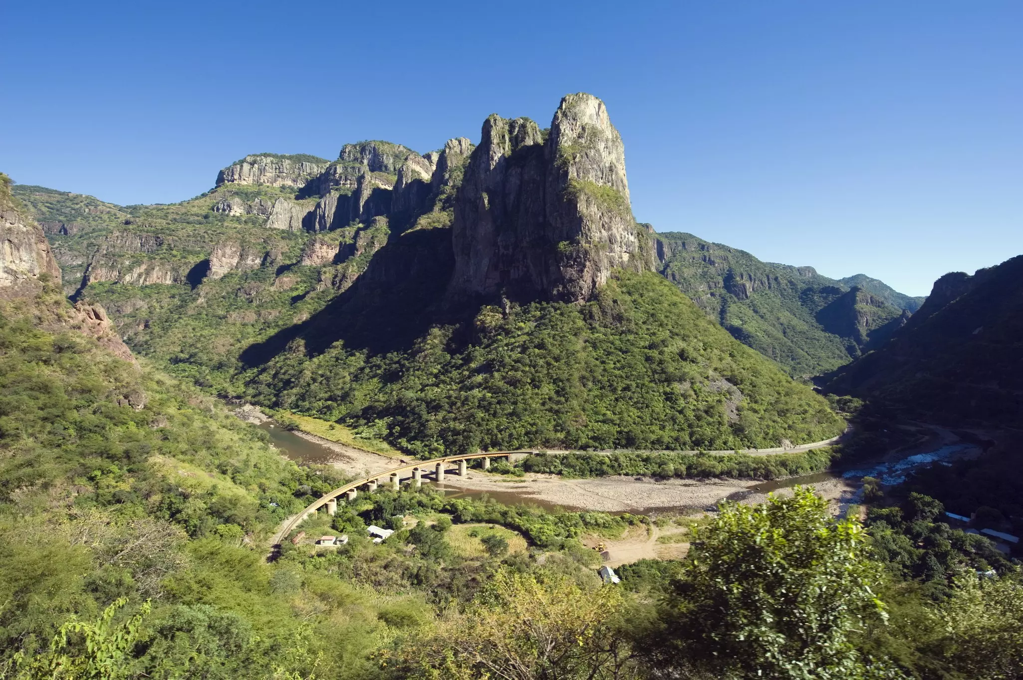 El Chepe railway journey through Barranca del Cobre (Copper Canyon), Chihuahua state, Mexico, North America