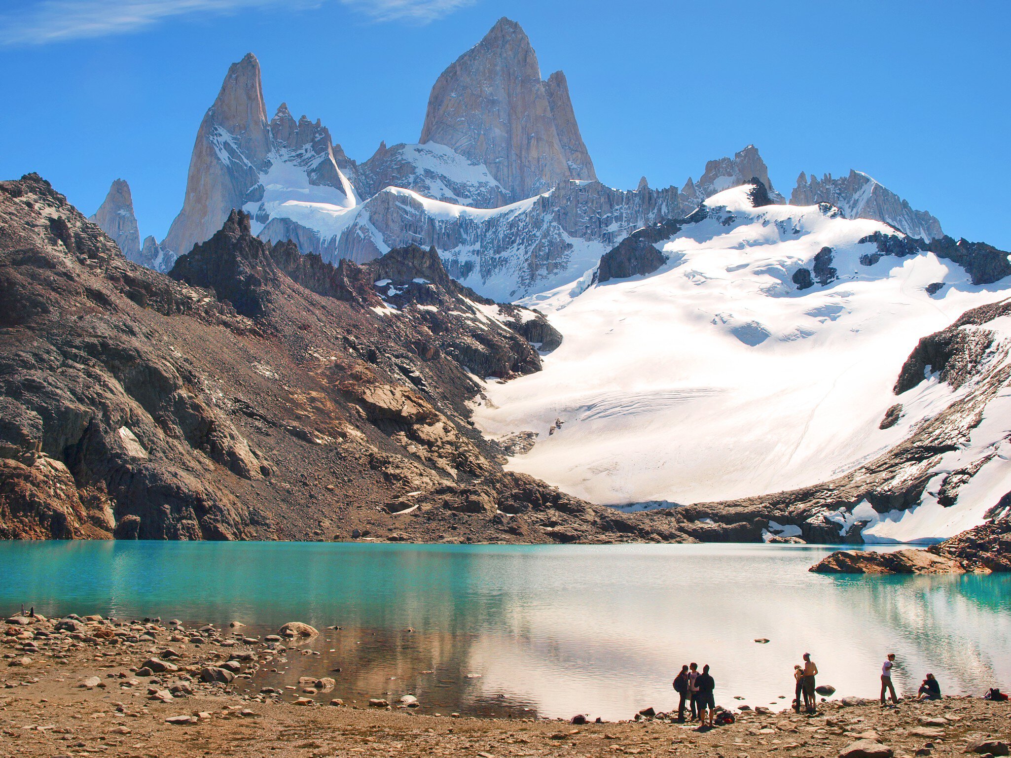 Mountain landscape with Mt Fitz Roy and Laguna de Los Tres in Los Glaciares National Park, Patagonia, Argentina, South America, License Type: media, Download Time: 2025-02-20T19:27:57.000Z, User: katelyn.perry_lonelyplanet, Editorial: false, purchase_order: 65050 - Digital Destinations and Articles, job: WiP, client: WiP, other: Katelyn Perry