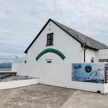 Exterior of the Connemara Smokehouse on the west coast of County Galway in Ireland. 