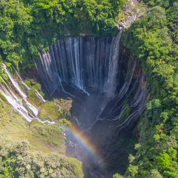 Gushing Tumpak Sewu is one of Indonesia's most dramatic waterfalls. Alenik Eremeeva/Shutterstock