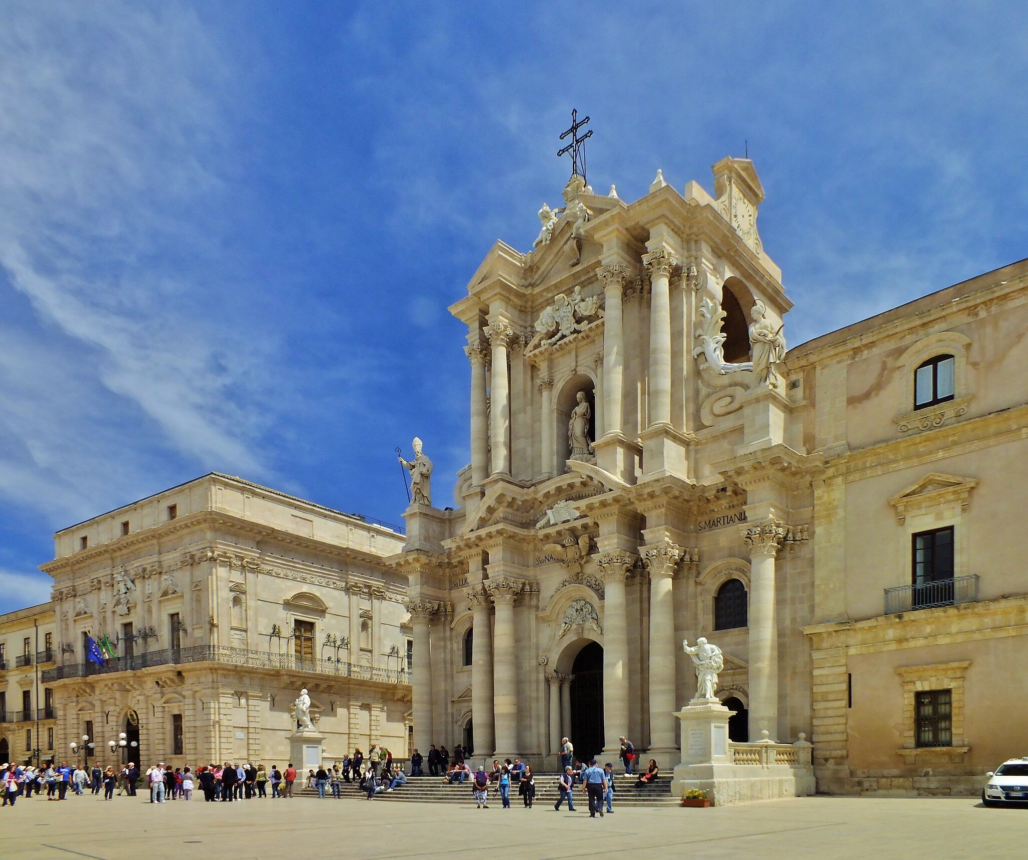 (GERMANY OUT) Syrakus, Ortigia, Dom Santa Maria delle Colonne und Rathaus (Municipio)  (Photo by Ihlow/ullstein bild via Getty Images)