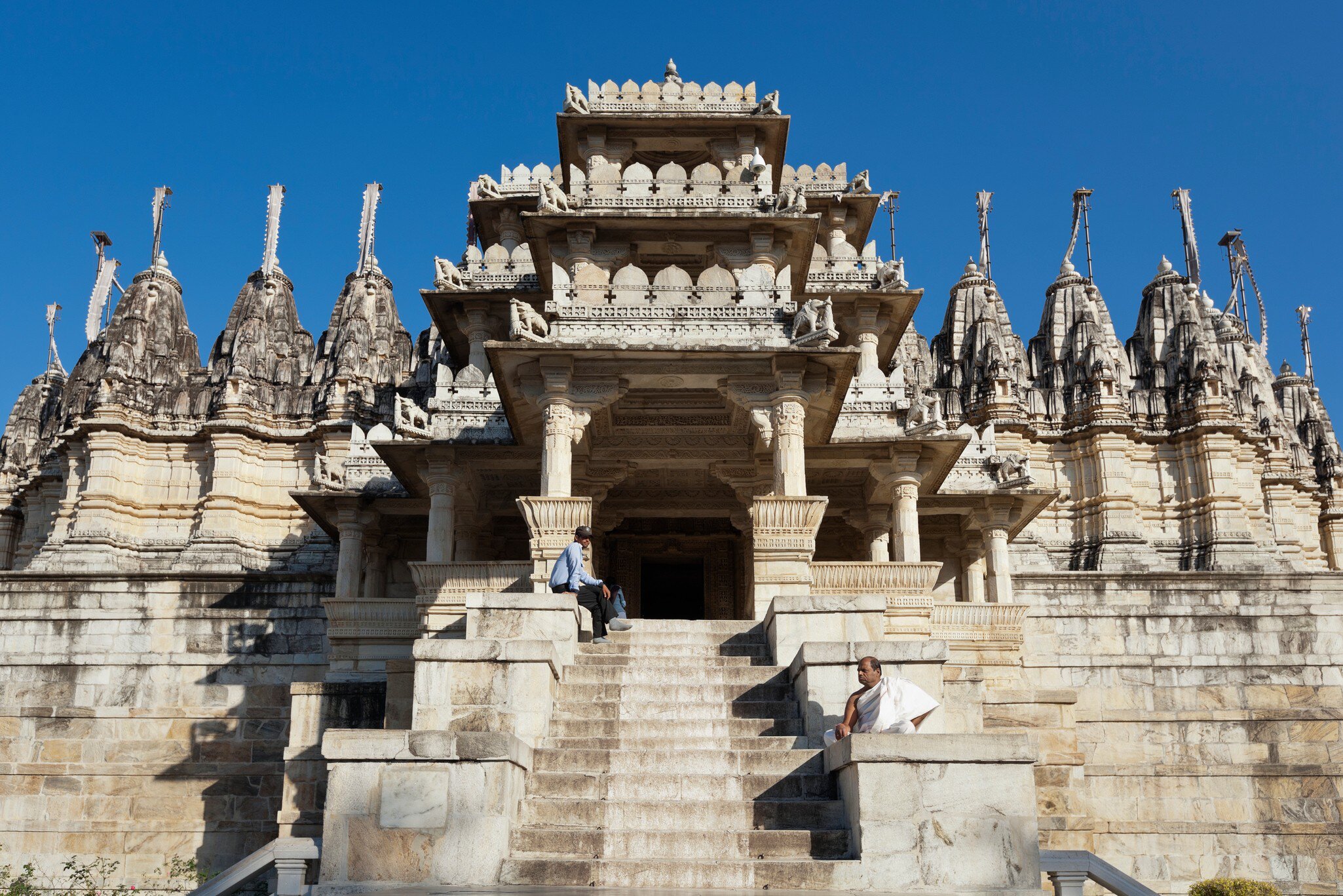 Exterior of Ranakpur Jain Temple, Rajasthan, India.