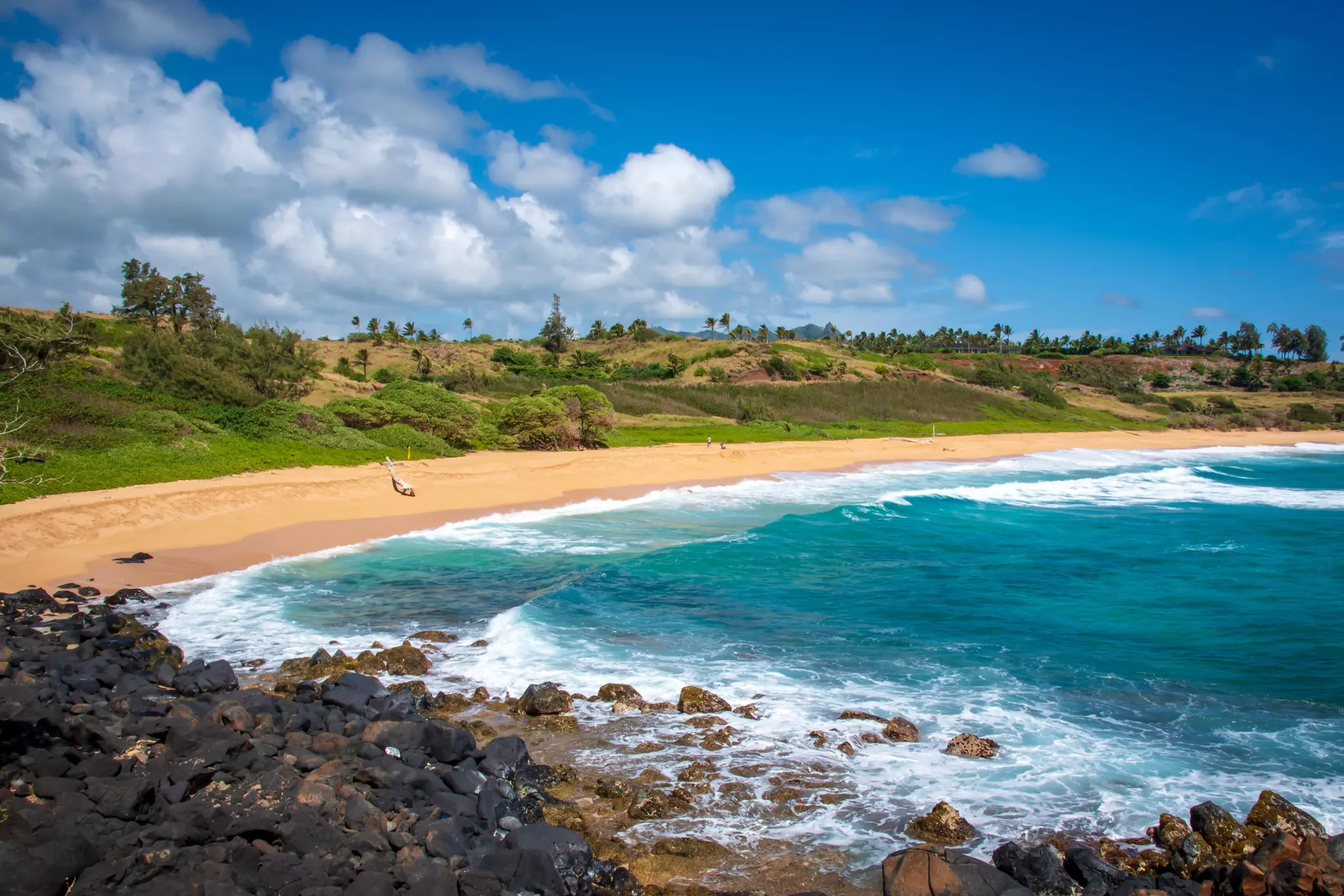 Ke Ala Hele Makalae Trail along Donkey Beach, Kauai.