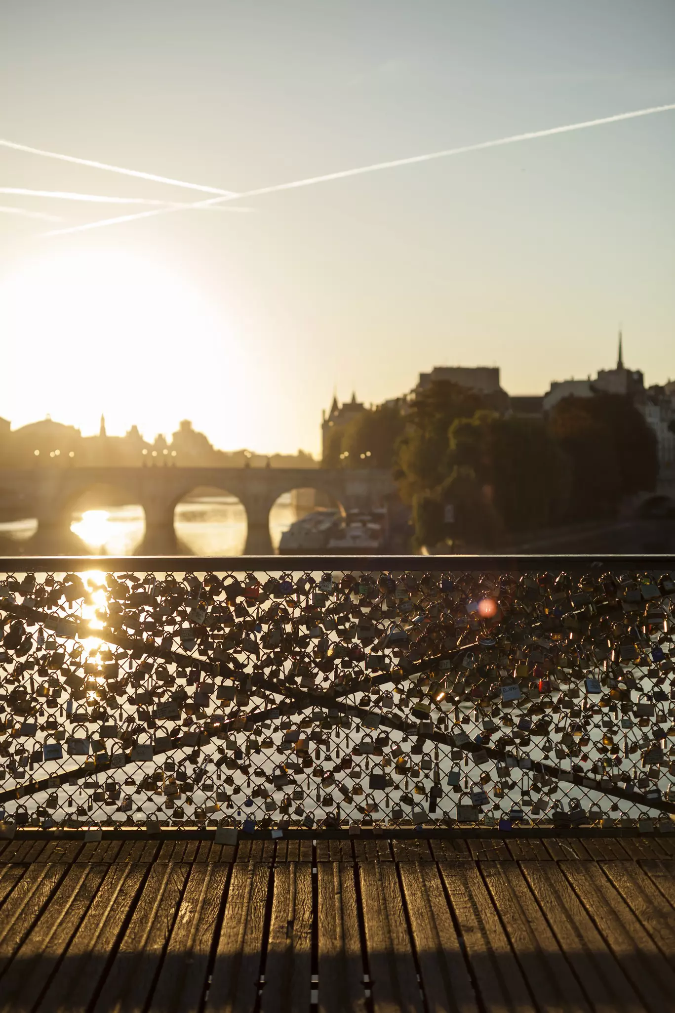  Pont des Arts in Paris, where sections of the bridge collapsed under the weight of locks  © Ming Tang-Evans