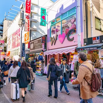 Takeshita-dōri in Harajuku. ItzaVU/Shutterstock