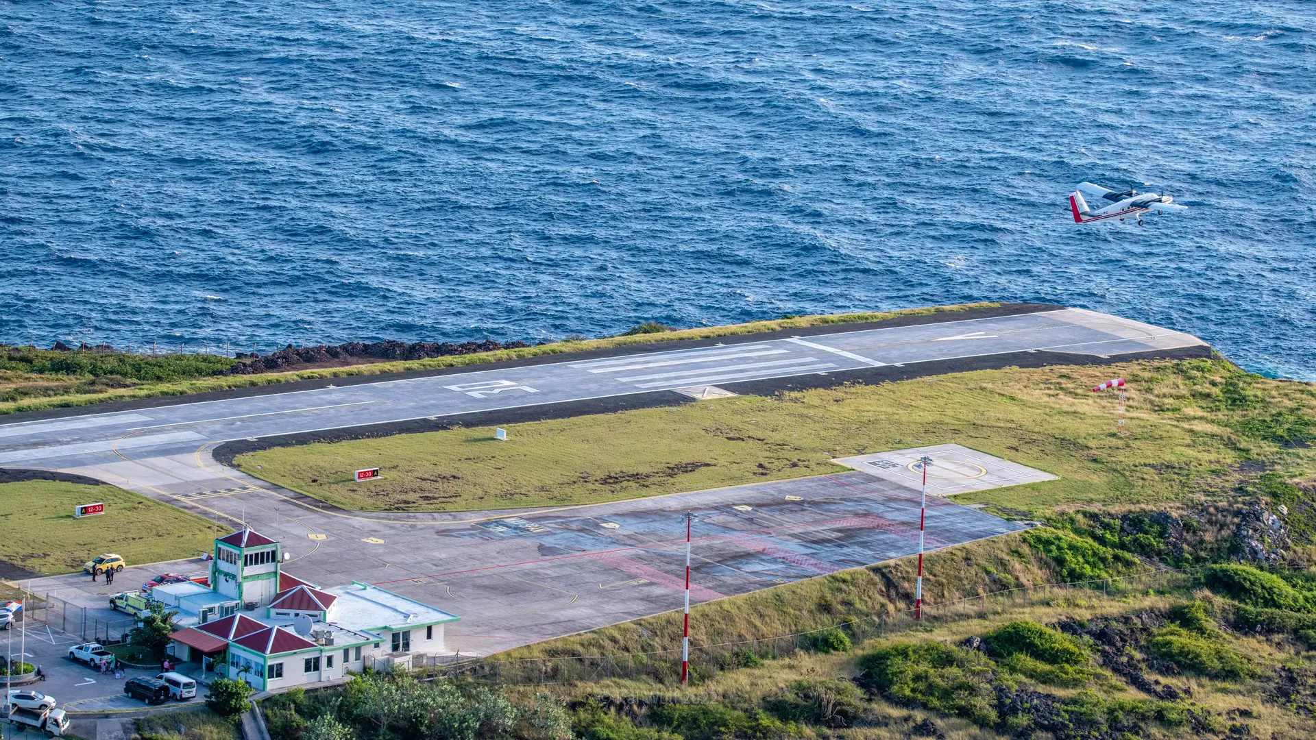 Saba's airport is home to the world's shortest commercial runway, making for a thrilling arrival on the island © Kai Wulf / Courtesy of Saba Tourism