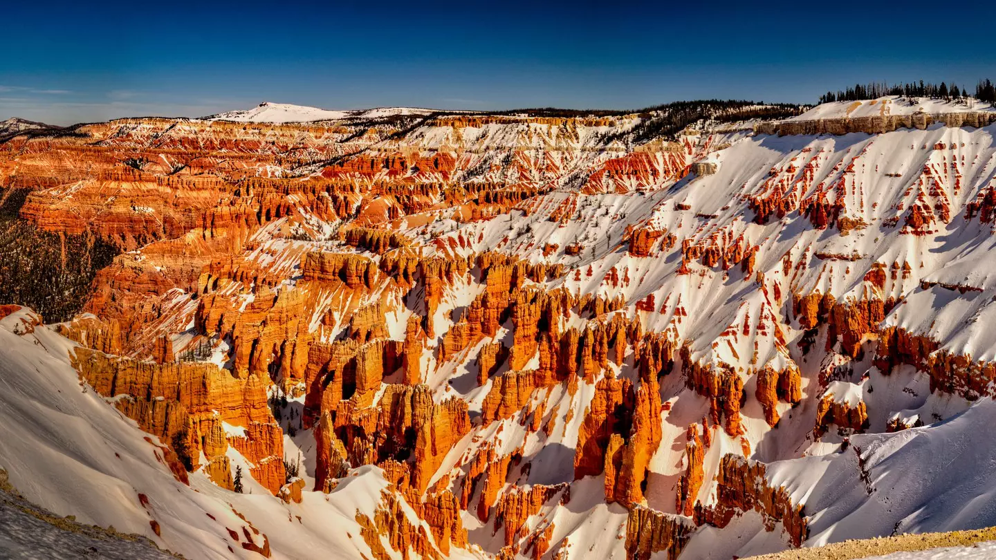 Snow Covers the Hoodoos of Cedar Breaks