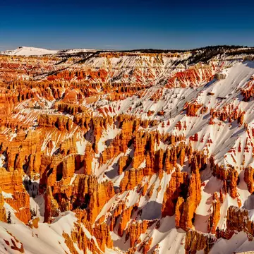 Snow Covers the Hoodoos of Cedar Breaks