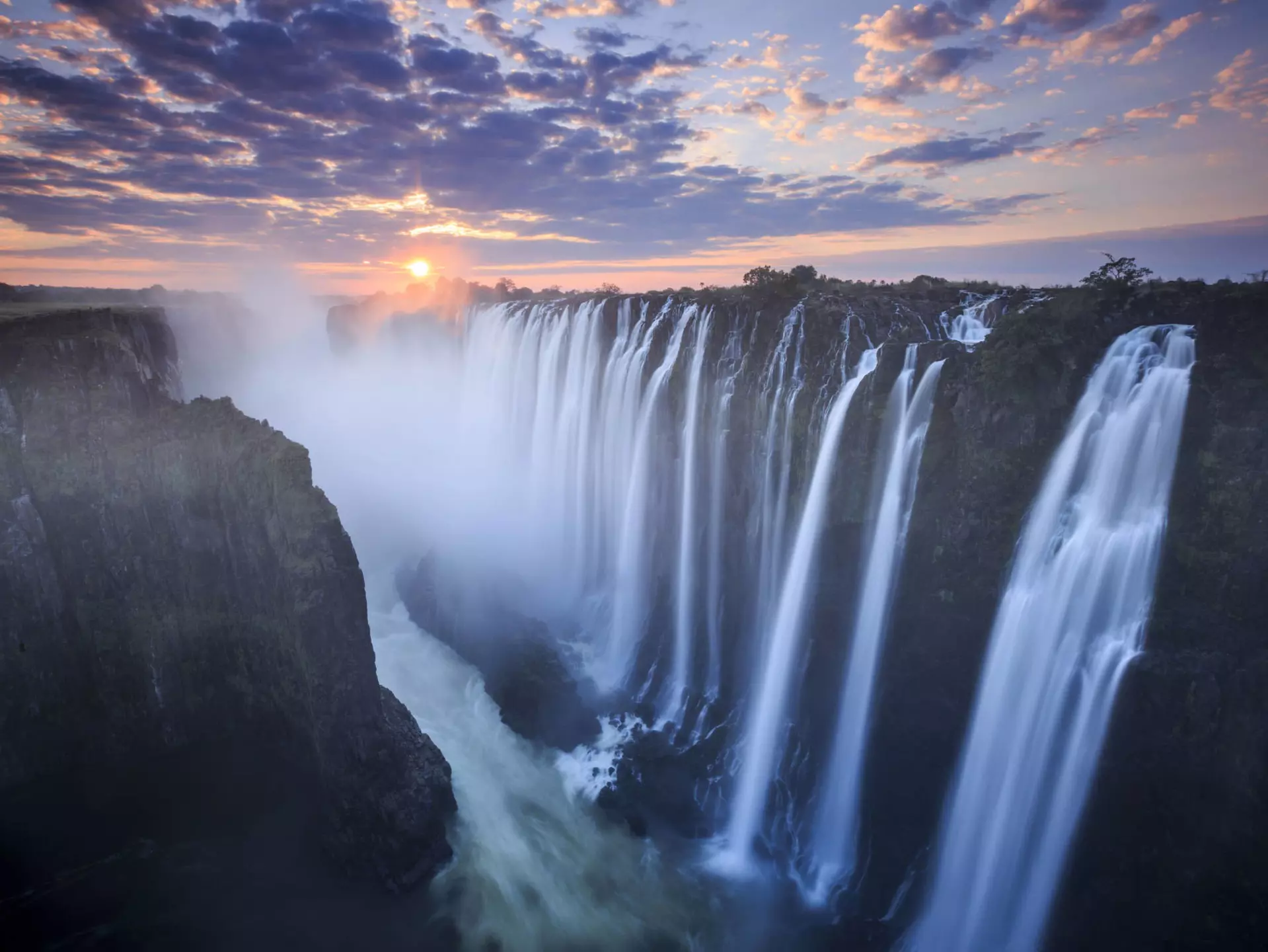 500px Photo ID: 159420727 - Victoria Falls at sunset, Zambia