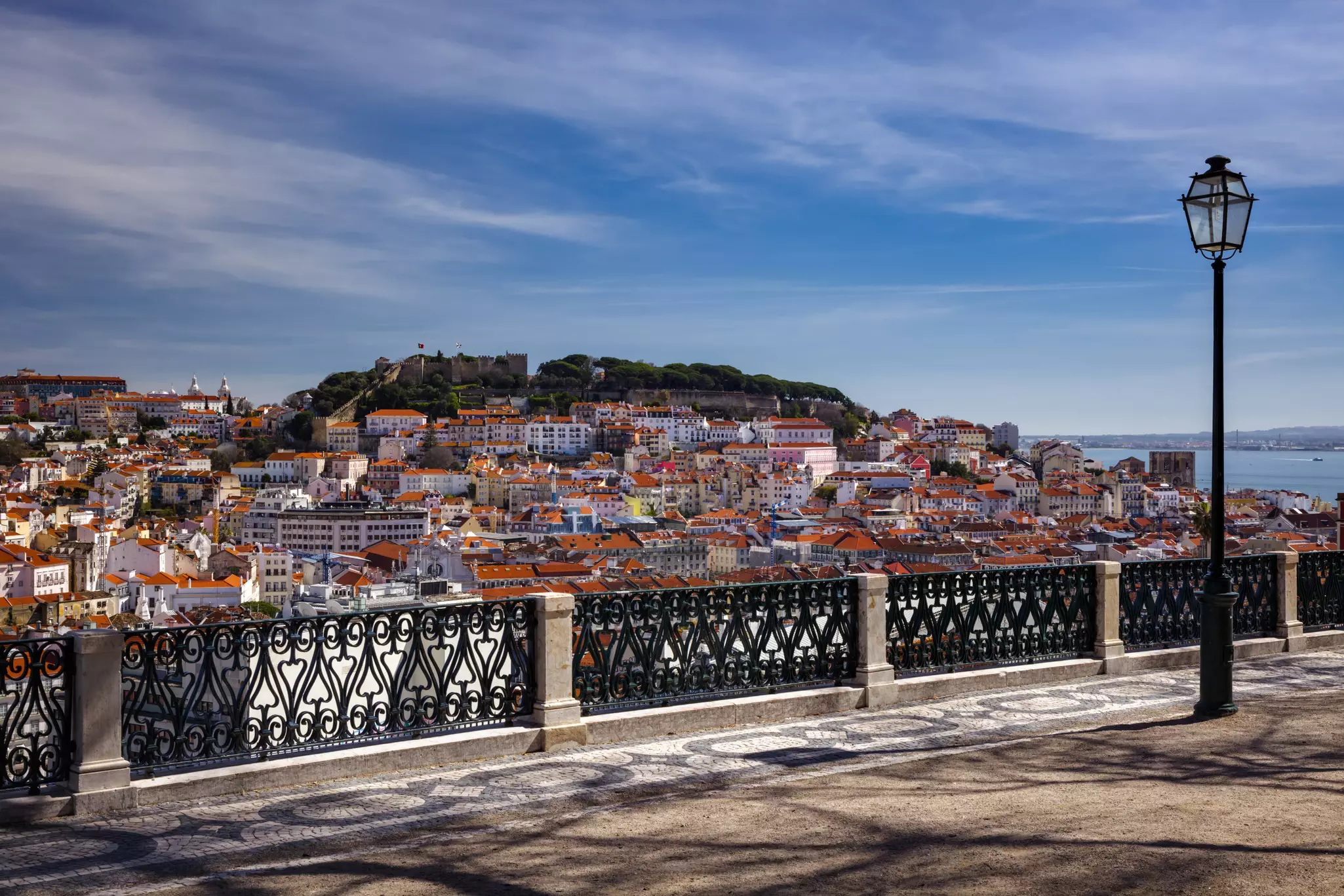 Austin's walking route takes him to the Miradouro de São Pedro de Alcântara - one of Lisbon's oldest viewpoints © Getty Images