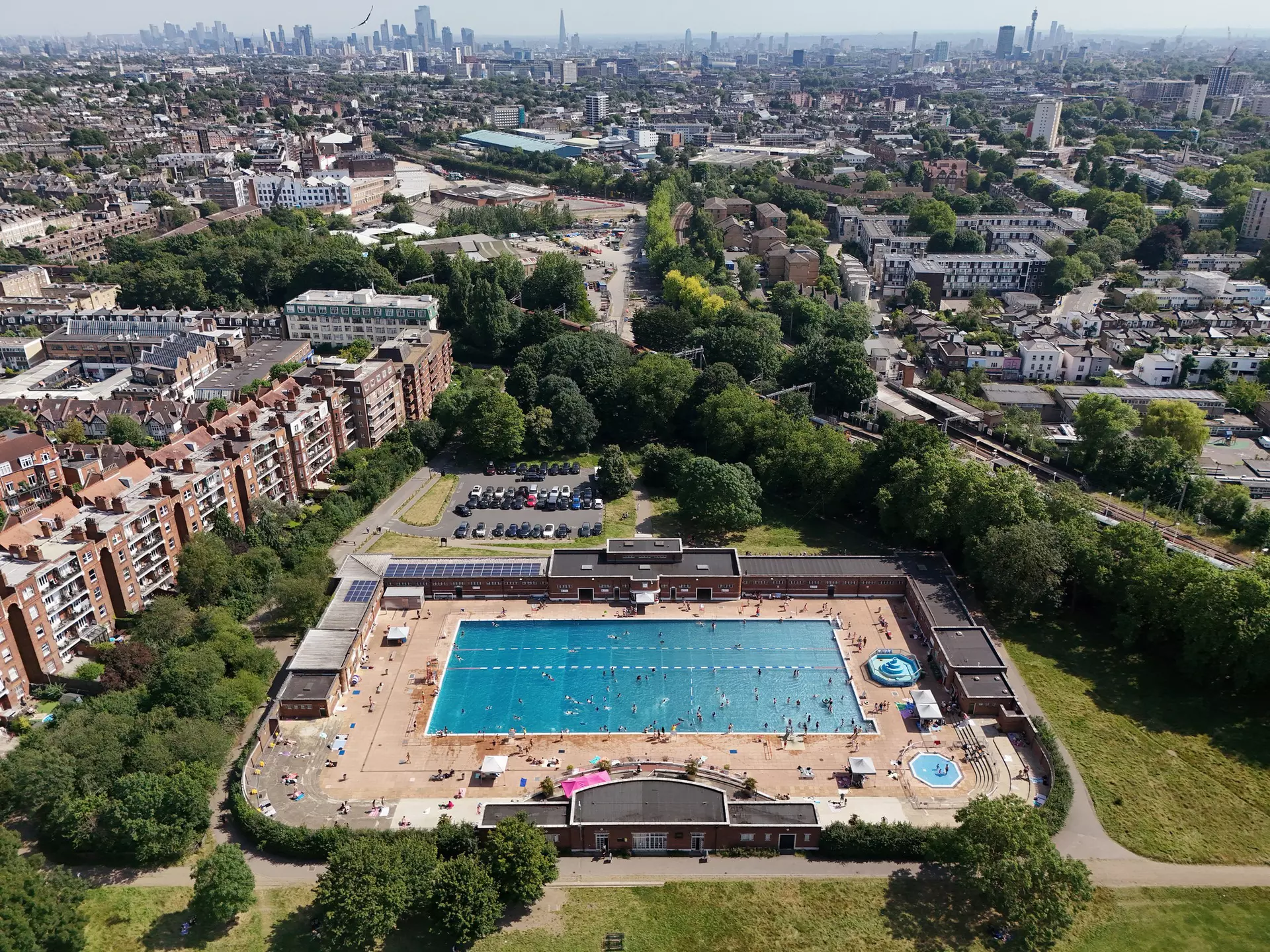 Parliament Hill Lido, London. Yui Mok/PA Images/Getty Images