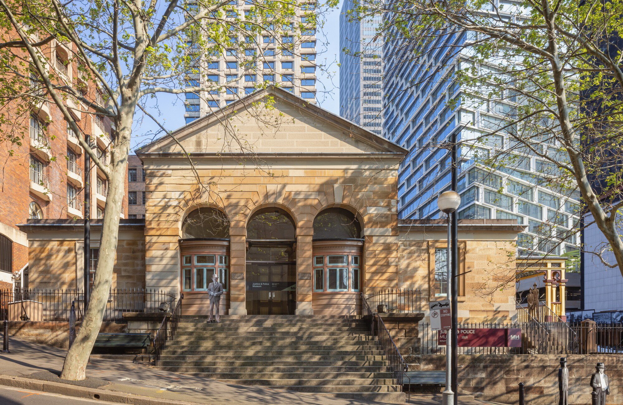 Facade of the Justice & Police Museum in Sydney, Australia.