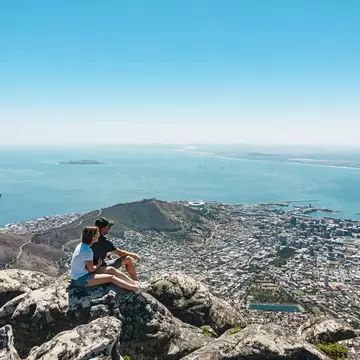 The view from table mountain is breathtaking.