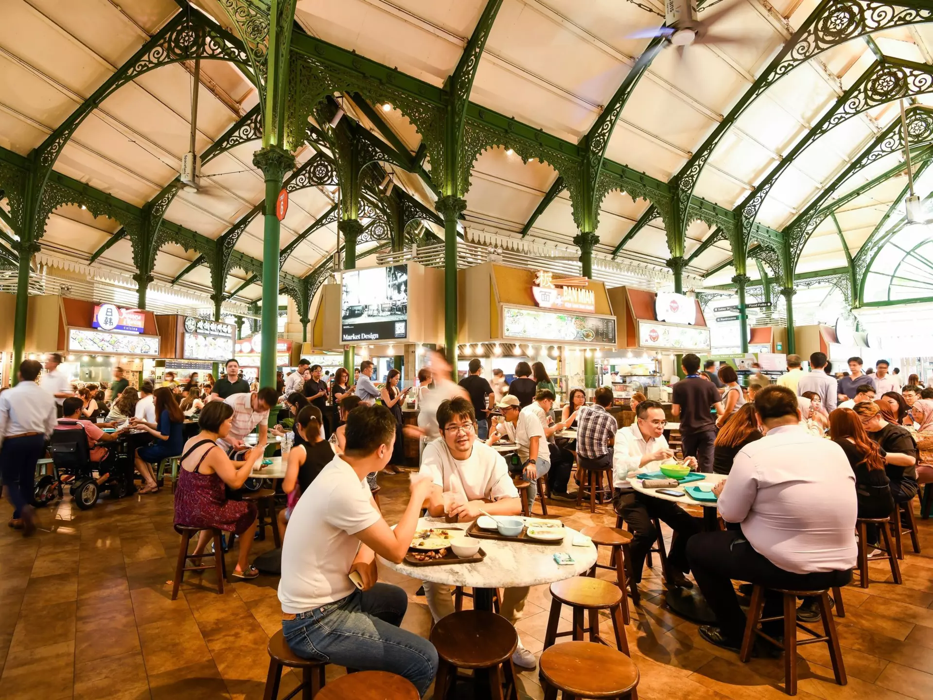 The Lau Pa Sat hawker center, Singapore. Jack Hong/Shutterstock