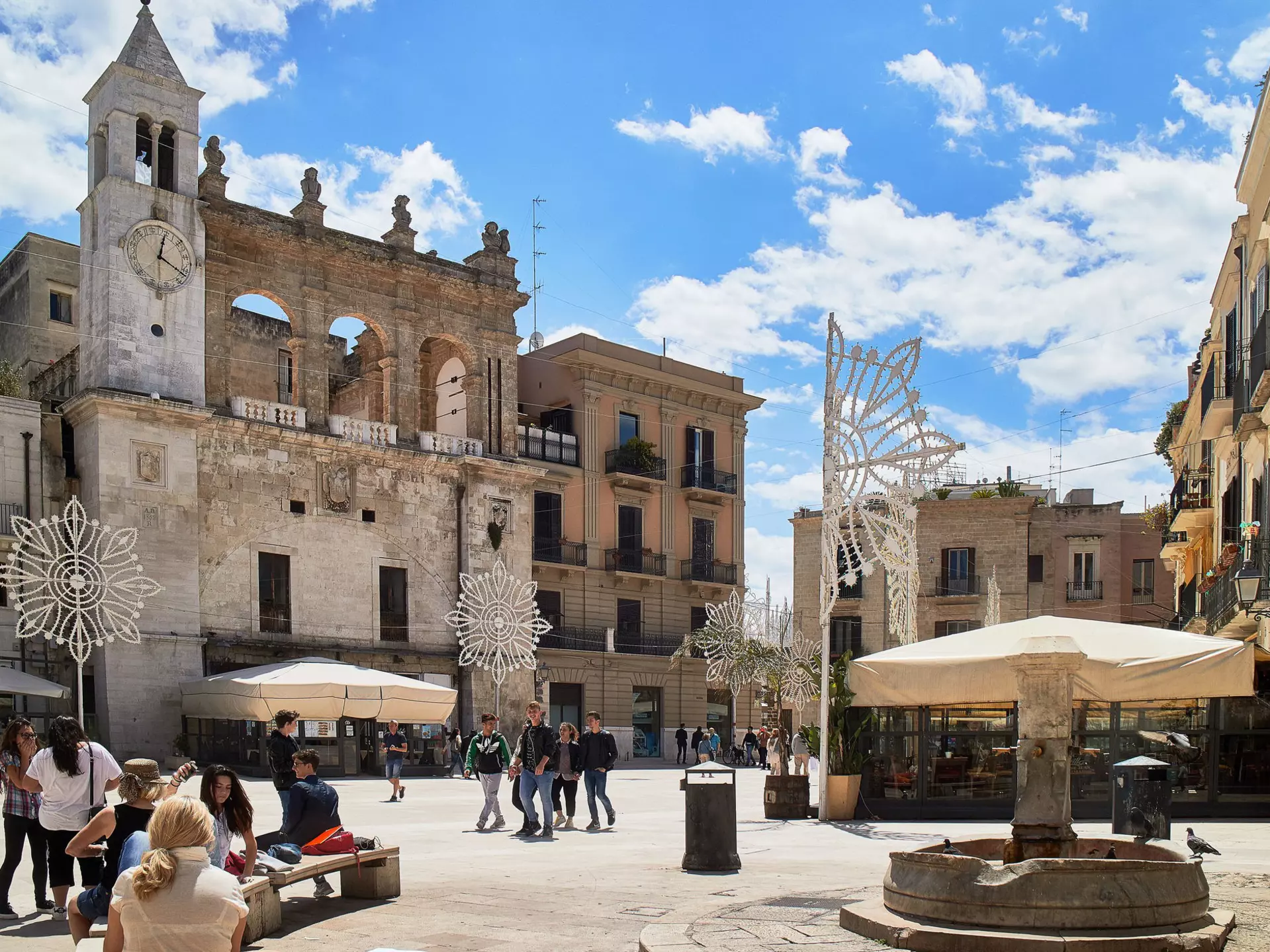 Piazza Mercantile in old town Bari, in Italy's Puglia region. Getty Images.