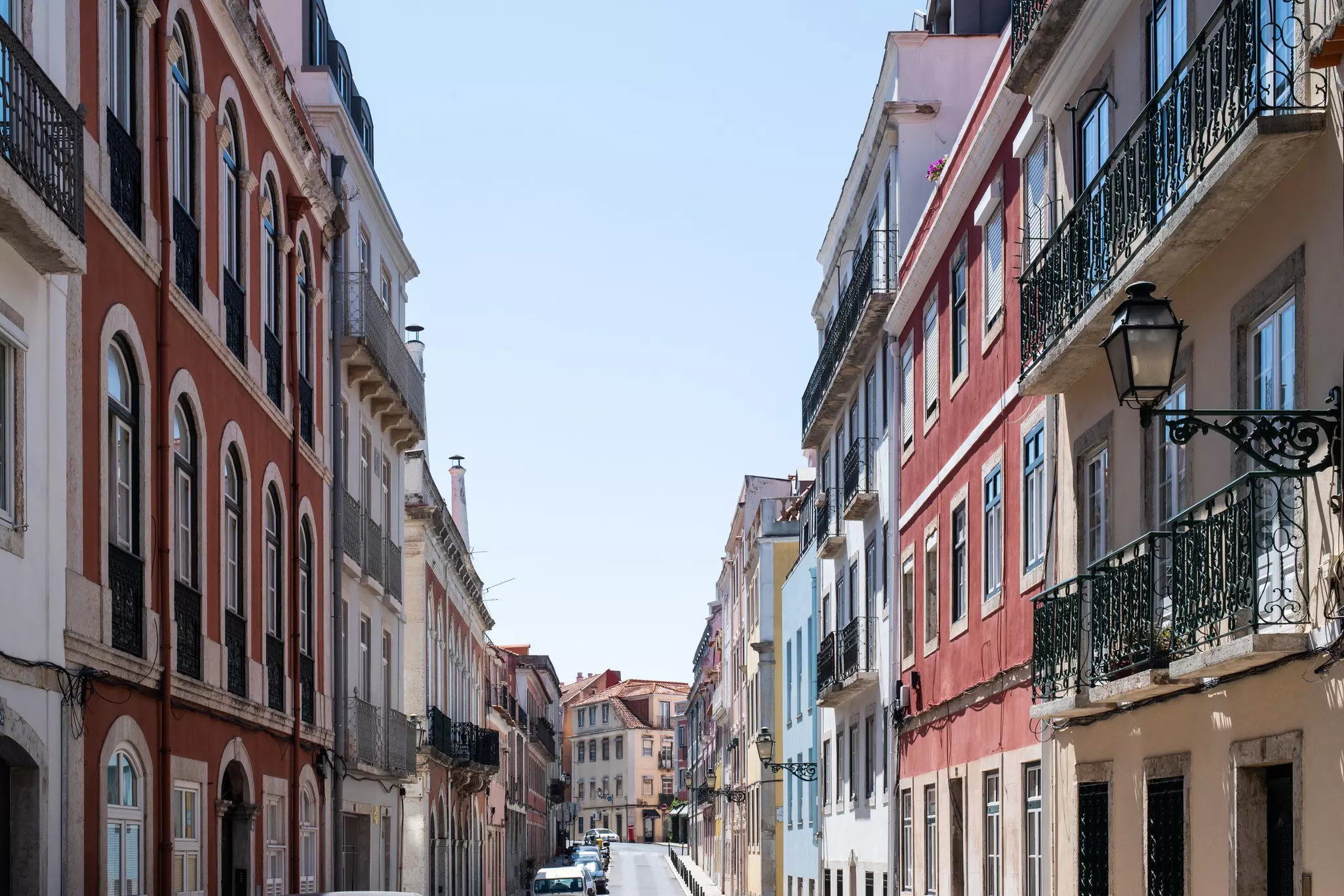 A colorful street in Príncipe Real, Lisbon