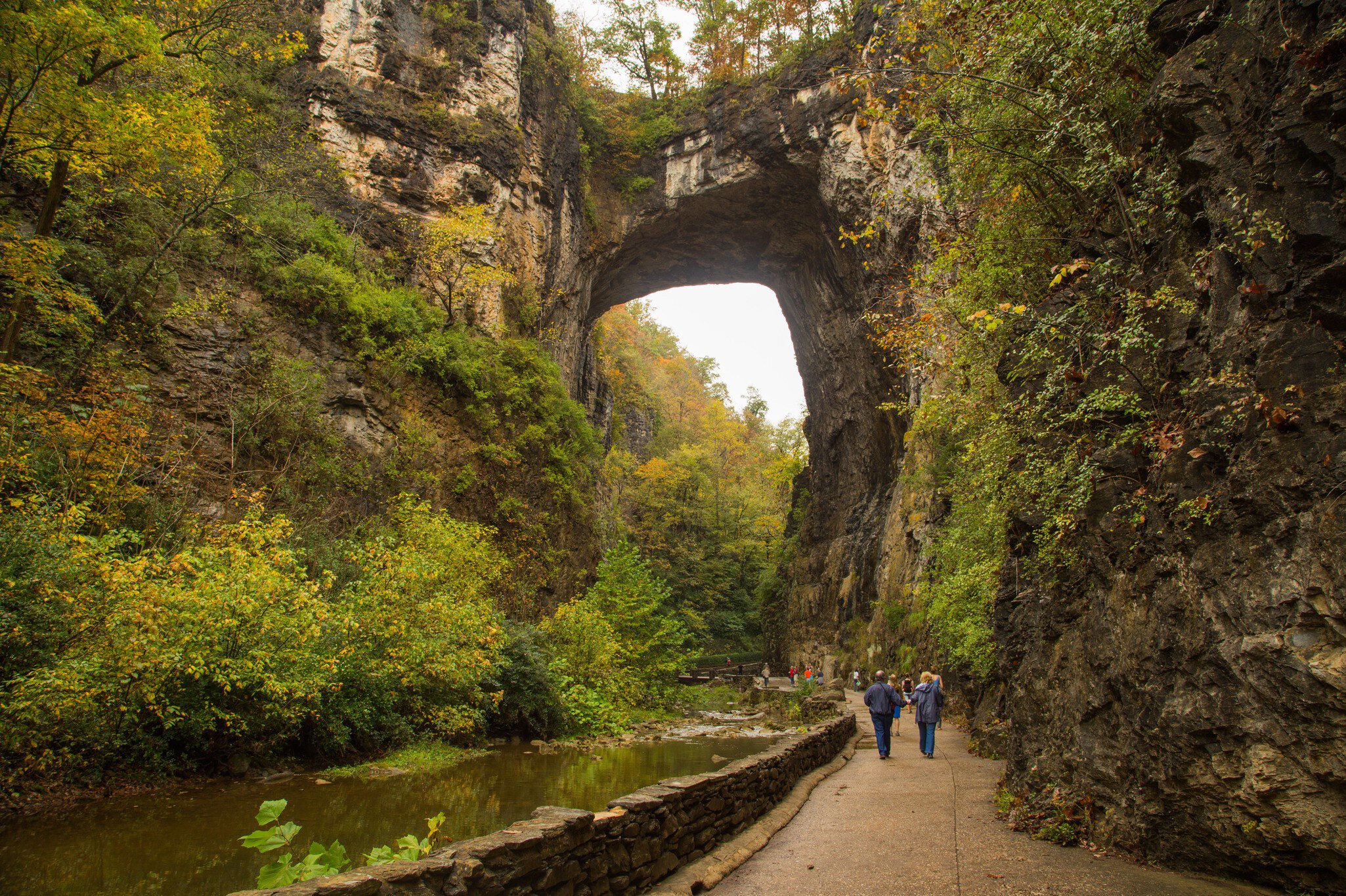 Natural Bridge in Fall; Shutterstock ID 735492793;