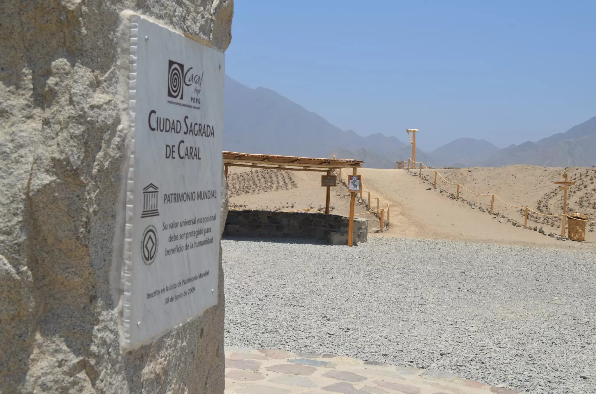 Caral, UNESCO world heritage site and the most ancient city in the Americas. Located in Supe valley, 200km north of Lima, Peru