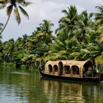 Kerala houseboat on the backwaters