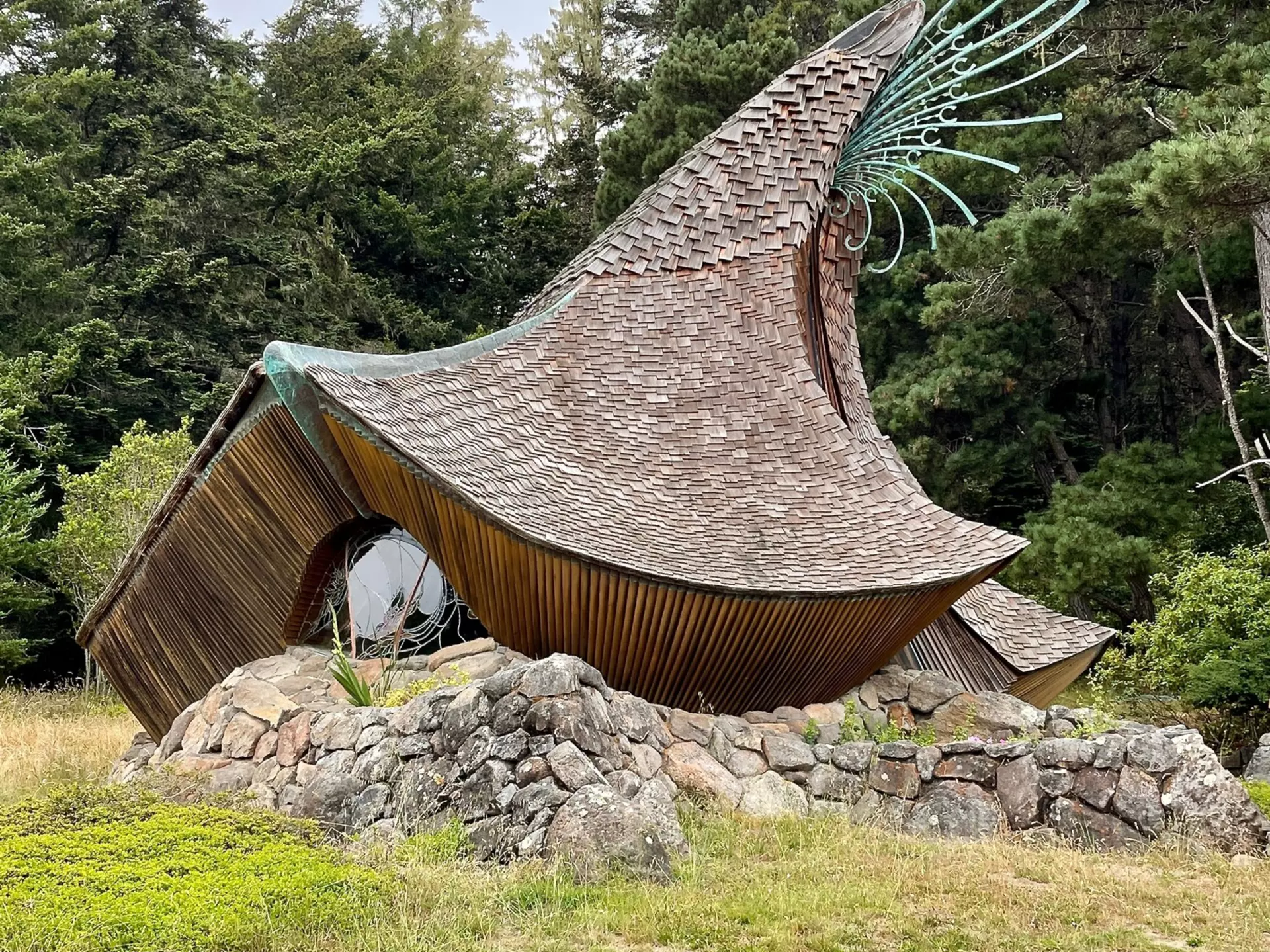 Sea Ranch, CA United States- July 13, 2022: the Sea Ranch Chapel is an unusual architectural landmark created by local artisans using regional materials. A charming place to explore, pray or meditate., License Type: media, Download Time: 2025-11-11T18:06:14.000Z, User: meg3348277, Editorial: true, purchase_order: 56530 - Guidebooks, job: Global Publishing-WIP, client: Lonely Planet 'Journey - Pacific Coast Highway, other: Megan Cassidy