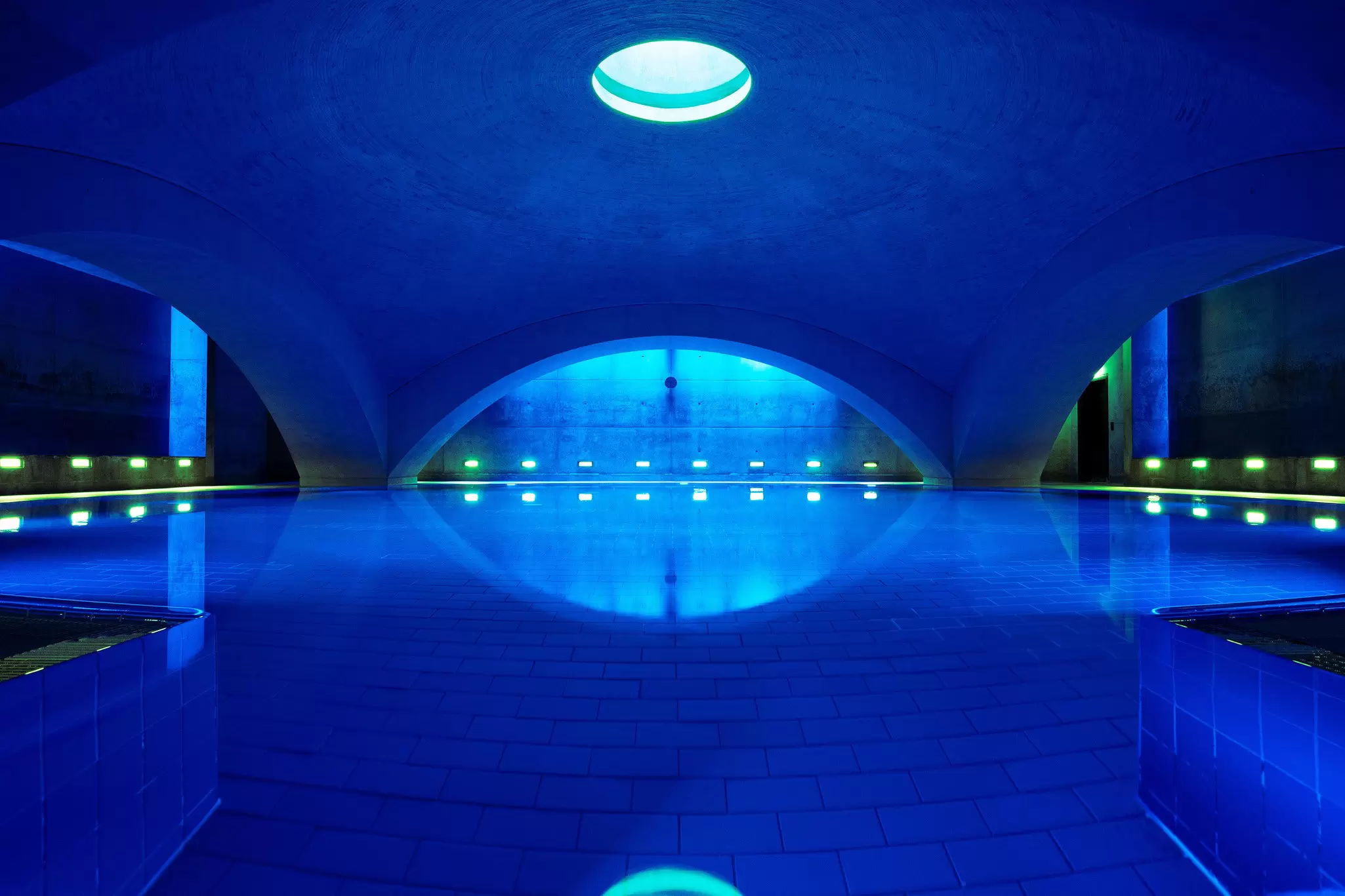 A pool at Liquidrom bathhouse in Berlin, Germany. Detlef Eden via LIQUIDROM