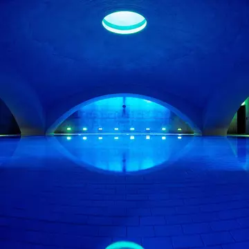 A pool at Liquidrom bathhouse in Berlin, Germany. Detlef Eden via LIQUIDROM