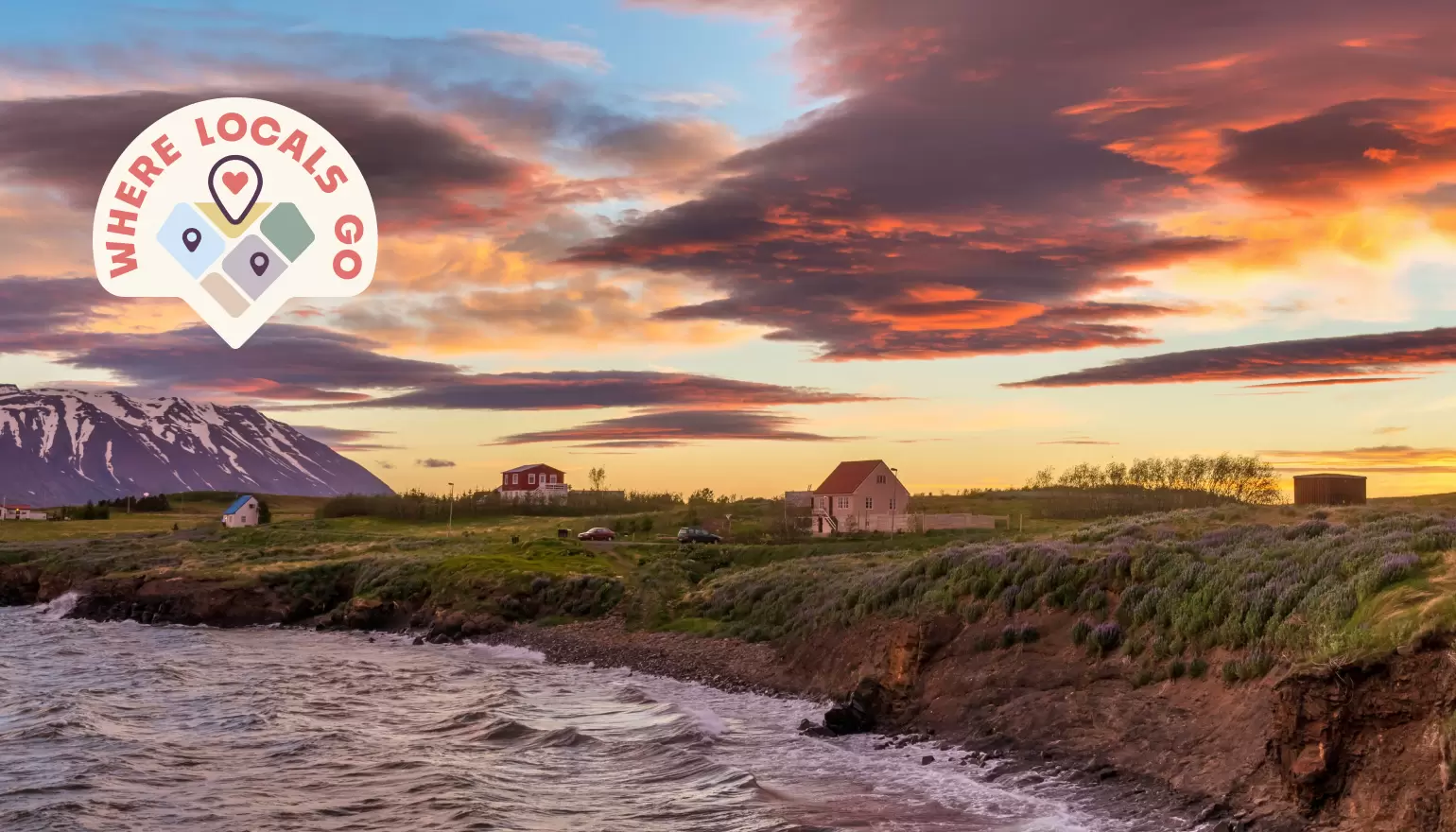 The Arctic village of Hrisey, renowned for its breathtaking sunsets, is among the cherished destinations that Icelanders love to visit © Shutterstock / Gestur Gislason
