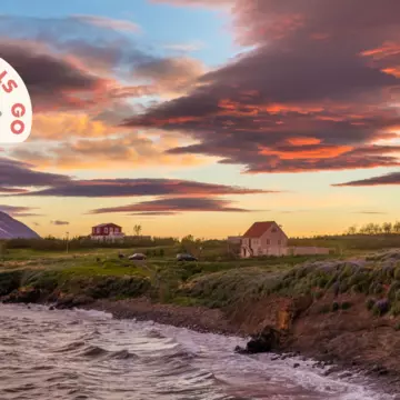 The Arctic village of Hrisey, renowned for its breathtaking sunsets, is among the cherished destinations that Icelanders love to visit © Shutterstock / Gestur Gislason