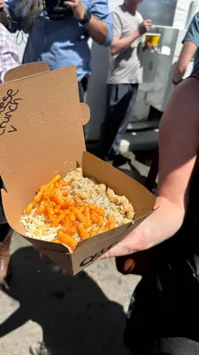 Calgary Stampede midway food cheetos mac and cheese July 2026