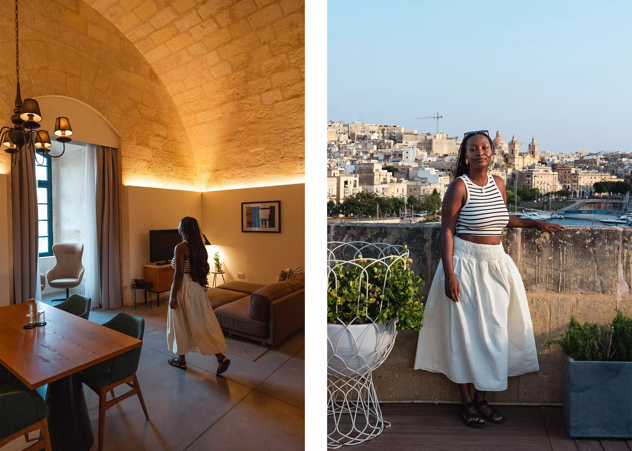 Jacklynn exploring the Cugo Gran Macina, inside and outside