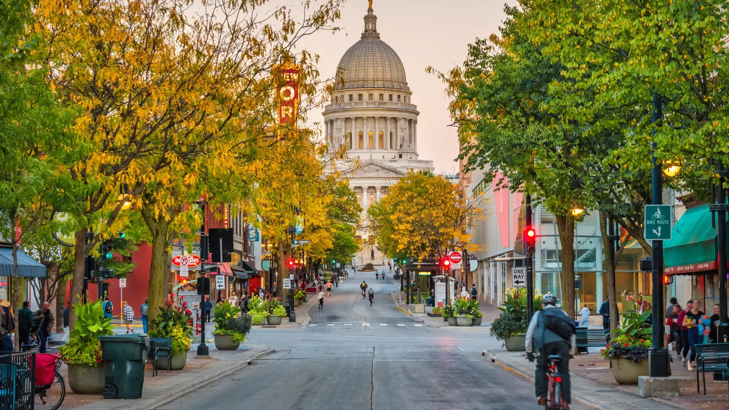 Downtown Madison Wisconsin USA