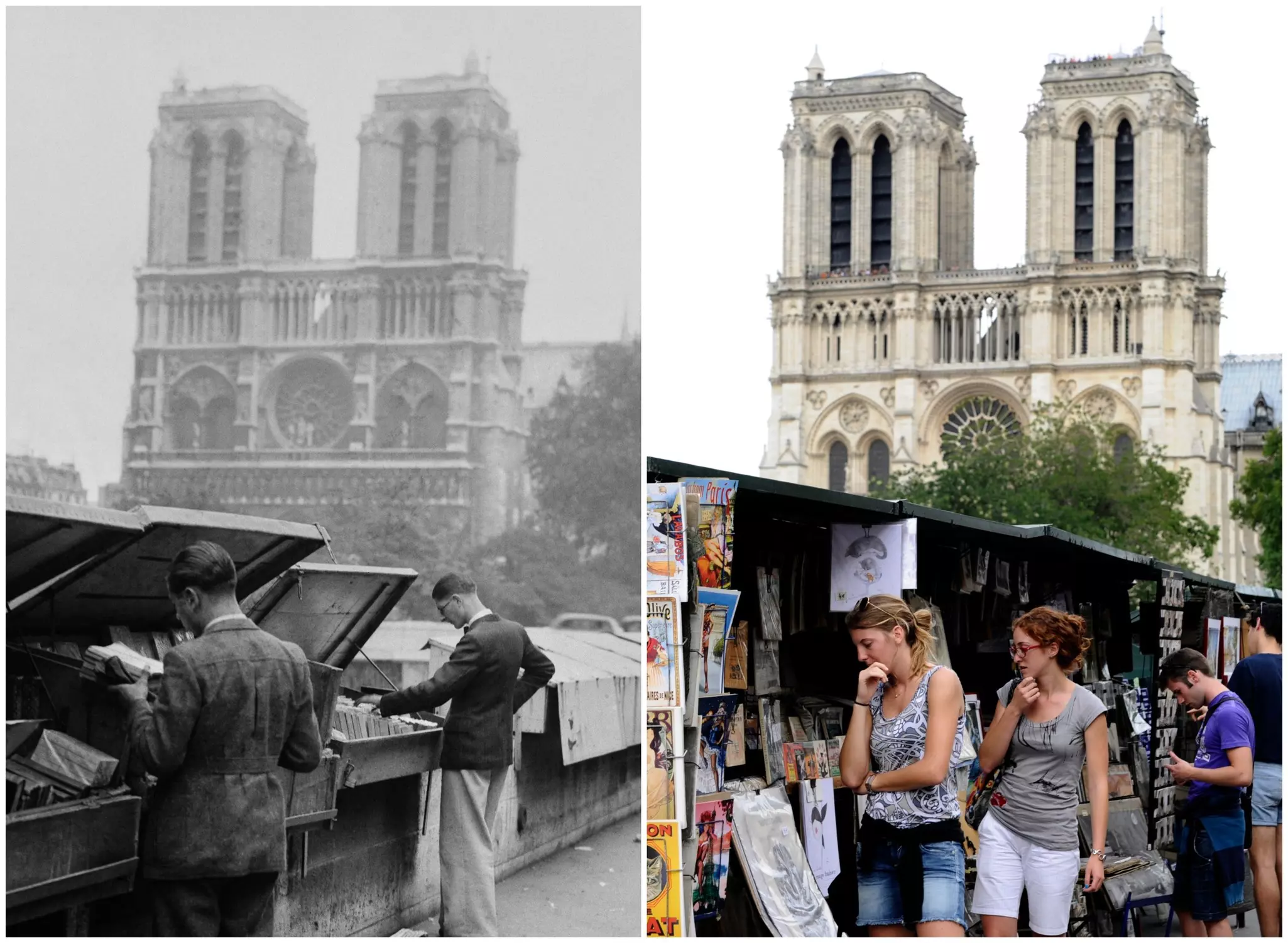 The bouquinistes’ stalls look much the same today as they have for over 100 years © AFP via Getty Images; Miguel Medina / AFP via Getty Images