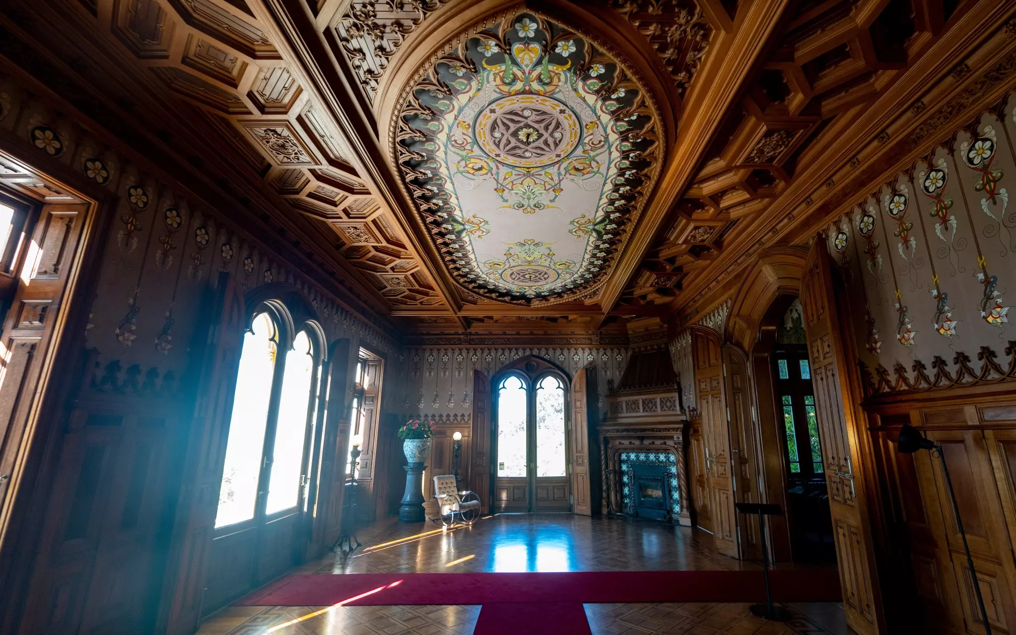 SINTRA, PORTUGAL - 27th JUNE 2022: Beautiful view of the interior design elements, furniture and architecture of the landmark Chalet Biester in Sintra village., License Type: media, Download Time: 2024-12-09T20:43:13.000Z, User: bhealy950, Editorial: true, purchase_order: 65050 - Digital Destinations and Articles, job: Lonely Planet Online Editorial, client: Best experiences in Sintra, other: Brian Healy