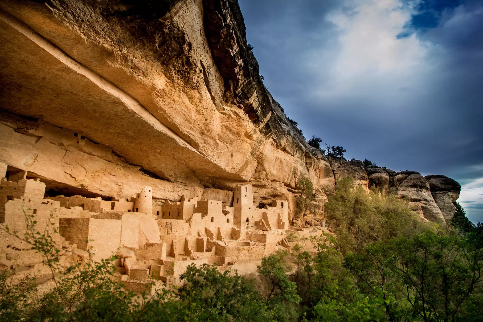 Historic cliff dwellings at Mesa Verde National Park, Colorado, USA