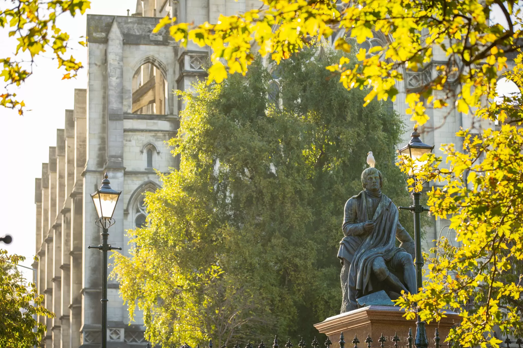 Robert Burns statue in Dunedin New Zealand